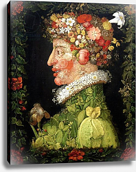 Постер Арчимбольдо Джузеппе Spring, from a series depicting the four seasons, 1573 Постер Арчимбольдо Джузеппе Spring, from a series depicting the four seasons, 1573