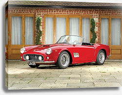 Постер Ferrari 250 GT SWB California Spyder (open headlights) '1960–63 Постер Ferrari 250 GT SWB California Spyder (open headlights) '1960–63