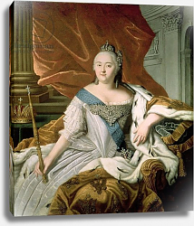 Постер Школа: Русская 18в. Portrait of Elizabeth Petrovna Empress of Russia, c.1750 Постер Школа: Русская 18в. Portrait of Elizabeth Petrovna Empress of Russia, c.1750