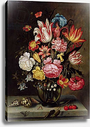 Постер Боссхарт Абрахам Still Life of Flowers in an Ovoid Vase Постер Боссхарт Абрахам Still Life of Flowers in an Ovoid Vase
