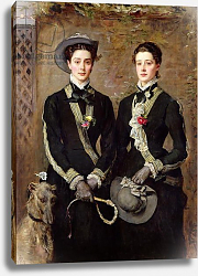 Постер Милле Джон Эверетт The Twins, Portrait of Kate Edith and Grace Maud Hoare, 1876 Постер Милле Джон Эверетт The Twins, Portrait of Kate Edith and Grace Maud Hoare, 1876