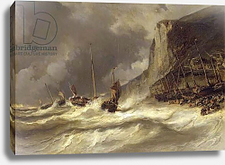Постер Изабе Луи Storm on the Coast at Etretat, Normandy, 1851 Постер Изабе Луи Storm on the Coast at Etretat, Normandy, 1851