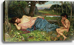 Постер Уотерхаус Джон Listen to my Sweet Pipings, 1911 Постер Уотерхаус Джон Listen to my Sweet Pipings, 1911