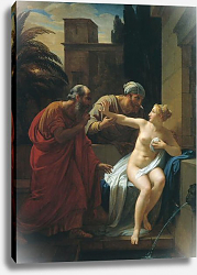 Постер Басин Петр Сусанна, застигнутая старцами в купальне. 1822 Постер Басин Петр Сусанна, застигнутая старцами в купальне. 1822