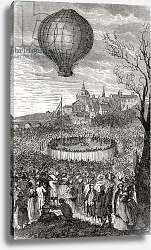 Постер Школа: Французская The First Aerial Voyage, Paris, 21st October 1783 Постер Школа: Французская The First Aerial Voyage, Paris, 21st October 1783