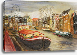 Постер Миятт Антония Red House Boat, Amsterdam, 1999 Постер Миятт Антония Red House Boat, Amsterdam, 1999