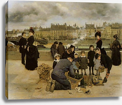 Постер Беро Жан Children With a Toy Seller on the quai du Louvre Постер Беро Жан Children With a Toy Seller on the quai du Louvre
