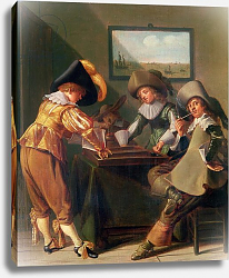 Постер Халс Дирк Backgammon Players, 17th century Постер Халс Дирк Backgammon Players, 17th century
