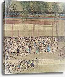 Постер Школа: Китайская Ancient Chinese Waiting for Examination Results, facsimile of original Chinese scroll Постер Школа: Китайская Ancient Chinese Waiting for Examination Results, facsimile of original Chinese scroll