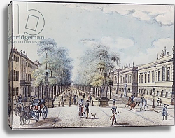 Постер Калау Ф. А. (акв) The Linden with the Academy, Berlin Постер Калау Ф. А. (акв) The Linden with the Academy, Berlin