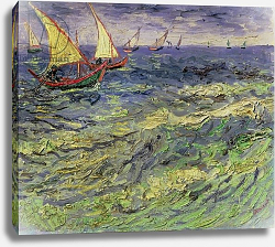 Постер Ван Гог Винсент (Vincent Van Gogh) Seascape at Saintes-Maries 1888 Постер Ван Гог Винсент (Vincent Van Gogh) Seascape at Saintes-Maries 1888