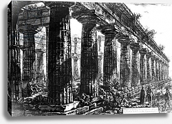 Постер Пиранези Джованни The Temple of Neptune at Paestum, etched by Francesco Piranesi, 1778 Постер Пиранези Джованни The Temple of Neptune at Paestum, etched by Francesco Piranesi, 1778