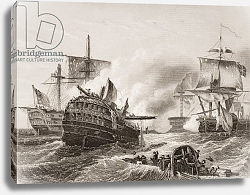Постер Школа: Английская 19в. Lord Howe's Victory over the French Постер Школа: Английская 19в. Lord Howe's Victory over the French