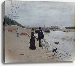 Постер Бакст Леон The Banks of the Seine, c.1880 Постер Бакст Леон The Banks of the Seine, c.1880
