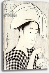 Постер Утамаро Китагава A tea-house in Ryogoku, from the series 'Bijin juyo' c.1797 Постер Утамаро Китагава A tea-house in Ryogoku, from the series 'Bijin juyo' c.1797