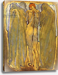 Постер Мозер Коло Back of a nude woman with ghosts Постер Мозер Коло Back of a nude woman with ghosts