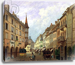 Постер Хертрих Майкл The Arcades, Grand Rue, Colmar, 1876 Постер Хертрих Майкл The Arcades, Grand Rue, Colmar, 1876