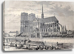 Постер Notre Dame de Paris, Fichot and Gaildrau. Published on “L'Illustration, Journal Universel”, Paris, 1 Постер Notre Dame de Paris, Fichot and Gaildrau. Published on “L'Illustration, Journal Universel”, Paris, 1