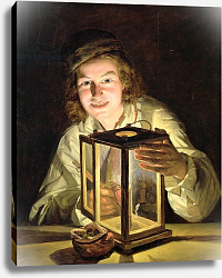 Постер Вальдмюллер Фердинанд The Young Stableboy with a Stable Lamp, 1824 Постер Вальдмюллер Фердинанд The Young Stableboy with a Stable Lamp, 1824