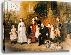 Постер Кнаус Людвиг Family of the Businessman B. H. Strousberg Постер Кнаус Людвиг Family of the Businessman B. H. Strousberg