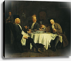 Постер Джюра Этьен The Poet Alexis Piron at the Table with his Friends, Jean Joseph Vade and Charles Colle Постер Джюра Этьен The Poet Alexis Piron at the Table with his Friends, Jean Joseph Vade and Charles Colle