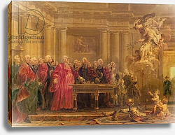 Постер Холл Ноэль The Magistrates of Paris Receiving News of the Peace, 21st June 1763 Постер Холл Ноэль The Magistrates of Paris Receiving News of the Peace, 21st June 1763