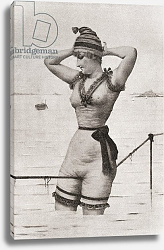 Постер A woman bather in a provocative bathing suit in the late 19th century 1912 Постер A woman bather in a provocative bathing suit in the late 19th century 1912