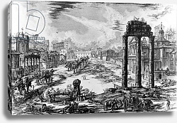 Постер Пиранези Джованни View of the Roman Forum, from the 'Views of Rome' series, 1758 Постер Пиранези Джованни View of the Roman Forum, from the 'Views of Rome' series, 1758