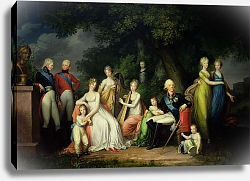 Постер Кугелген Франц Paul I, Maria Feodorovna and their Children, c.1800 Постер Кугелген Франц Paul I, Maria Feodorovna and their Children, c.1800