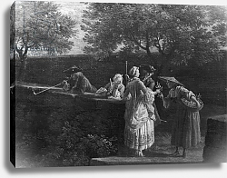Постер Верне Клод Port of Antibes in Provence, seller of orange blossoms, 1757 Постер Верне Клод Port of Antibes in Provence, seller of orange blossoms, 1757