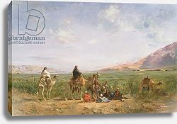 Постер Фроментин Евген Travellers resting at an Oasis Постер Фроментин Евген Travellers resting at an Oasis