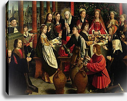 Постер Давид Герард The Marriage Feast at Cana, c.1500-03 Постер Давид Герард The Marriage Feast at Cana, c.1500-03