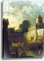 Постер Робер Юбер Washerwomen in the Moat of an Italian Villa Постер Робер Юбер Washerwomen in the Moat of an Italian Villa