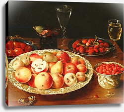 Постер Бирт Осис Still Life with Fruit in Wan-Li Porcelain Bowls Постер Бирт Осис Still Life with Fruit in Wan-Li Porcelain Bowls