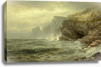 Купить репродукцию картины Скалистый берег, Ричардс Уильям