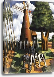 Постер Гертлер Марк Gilbert Cannan and his Mill, 1916 Постер Гертлер Марк Gilbert Cannan and his Mill, 1916