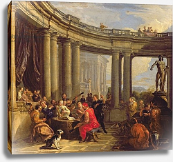 Постер Панини Джованни Паоло Concert in a Circular Gallery, c.1718-19 Постер Панини Джованни Паоло Concert in a Circular Gallery, c.1718-19