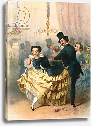 Постер Ballroom scene in the 19th century, published 1909. Постер Ballroom scene in the 19th century, published 1909.