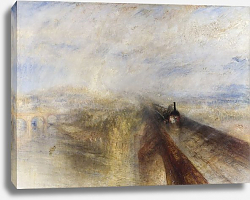 Постер Тернер Уильям (William Turner) Дождь, пар и скорость - Великая Западная Железная Дорога Постер Тернер Уильям (William Turner) Дождь, пар и скорость - Великая Западная Железная Дорога