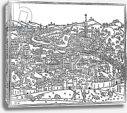 Постер Форести Джакомо View of Rome, from 'Supplementum chronicarum', edition published in 1490 Постер Форести Джакомо View of Rome, from 'Supplementum chronicarum', edition published in 1490