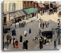 Постер Каррер Пьер La Place Pigalle, Paris, 1880s Постер Каррер Пьер La Place Pigalle, Paris, 1880s