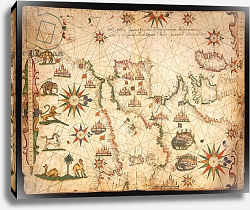 Постер Прунс Пьетро (карты) The Atlantic coasts of Europe and the Western Mediterranean, from a nautical atlas, 1651 Постер Прунс Пьетро (карты) The Atlantic coasts of Europe and the Western Mediterranean, from a nautical atlas, 1651
