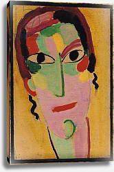 Постер Явленский Алексей Mystical Head: Completely Awake, c. 1917 Постер Явленский Алексей Mystical Head: Completely Awake, c. 1917