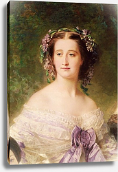 Постер Винтерхальтер Франсуа Empress Eugenie and her Ladies in Waiting, detail of the Empress, 1755 Постер Винтерхальтер Франсуа Empress Eugenie and her Ladies in Waiting, detail of the Empress, 1755
