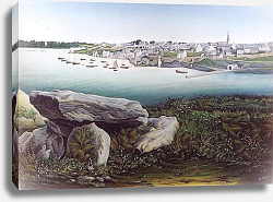Постер Базире Эдмон Port de Conquet vu du Dolmen de Kermovan Постер Базире Эдмон Port de Conquet vu du Dolmen de Kermovan