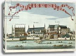 Постер Модерн Робер (грав) Westminster showing the Abbey, Hall and Parliament House, c.1700 Постер Модерн Робер (грав) Westminster showing the Abbey, Hall and Parliament House, c.1700