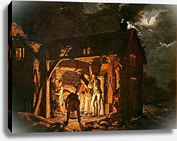 Постер Райт Джозеф The Iron Forge Viewed from Without, c.1770s Постер Райт Джозеф The Iron Forge Viewed from Without, c.1770s