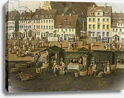 Постер Фешхельм Карл Т. The New Market in Berlin with the Marienkirche c.1770 Постер Фешхельм Карл Т. The New Market in Berlin with the Marienkirche c.1770