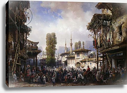 Постер Боссоли Карло Square of the Tartars, Bahceka, 1854 Постер Боссоли Карло Square of the Tartars, Bahceka, 1854