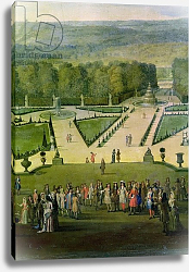 Постер Аллегрен Этьен Promenade of Louis XIV by the Parterre du Nord, detail of Louis and his entourage, c.1688 Постер Аллегрен Этьен Promenade of Louis XIV by the Parterre du Nord, detail of Louis and his entourage, c.1688